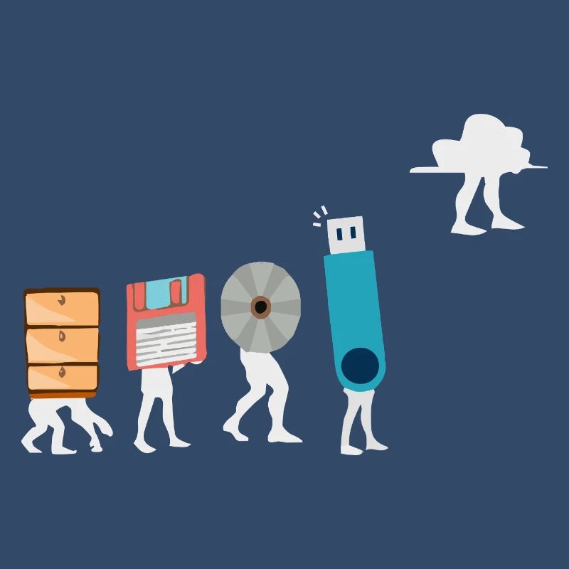 Cloud-Computing-Lustige Programmierer-Daten-KI-Software