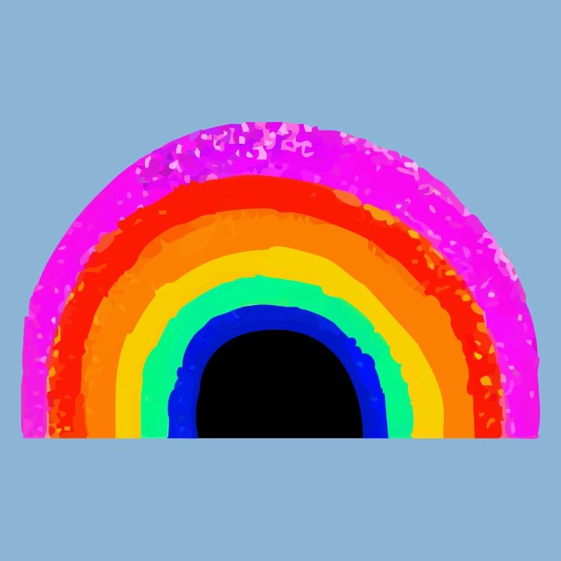 Lebendiger Regenbogenbogen