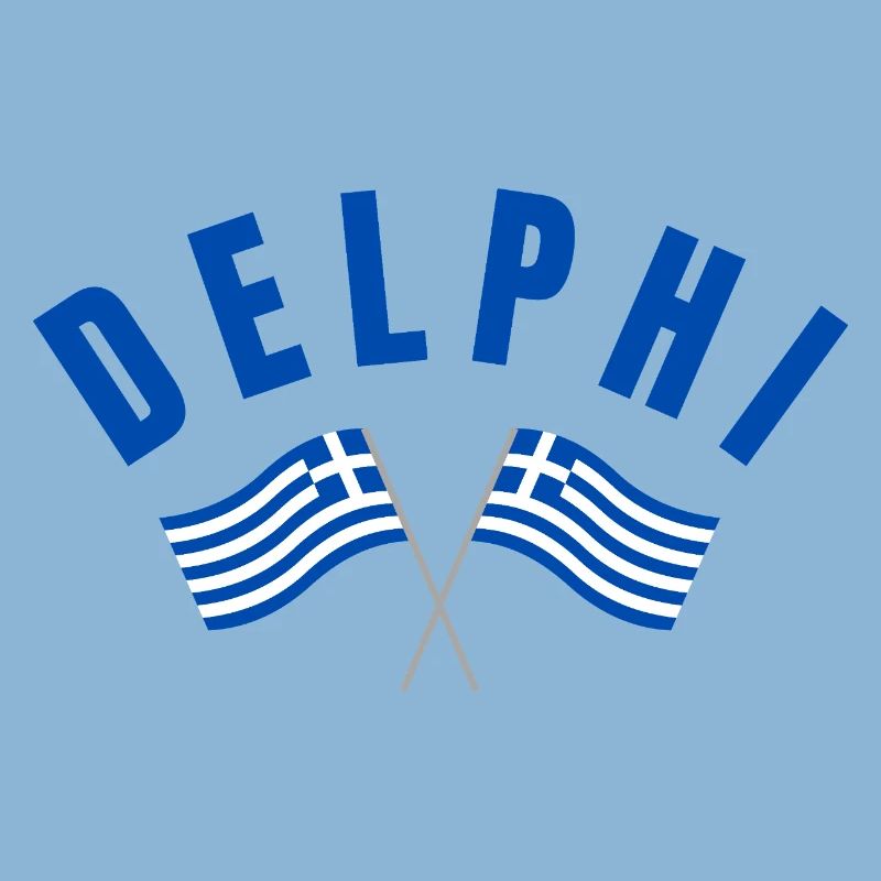 Delphi Twin Greek Flags 