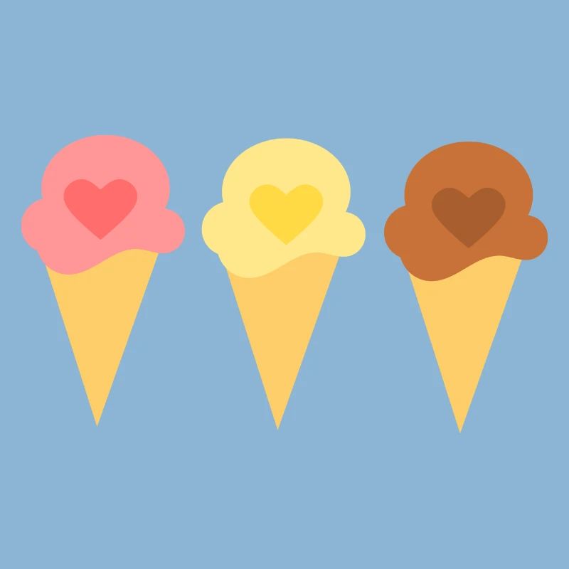 Eis Herz Eiscreme Erdbeereis Eisdiele Geschenk