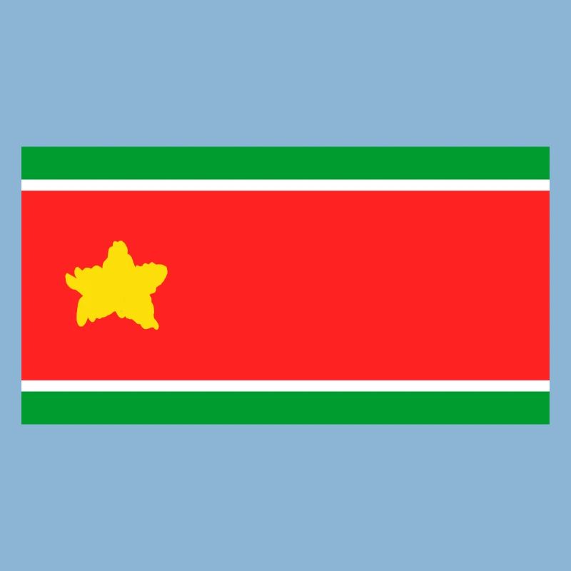 Drapeau de la Guadeloupe dans une étoile déchirée