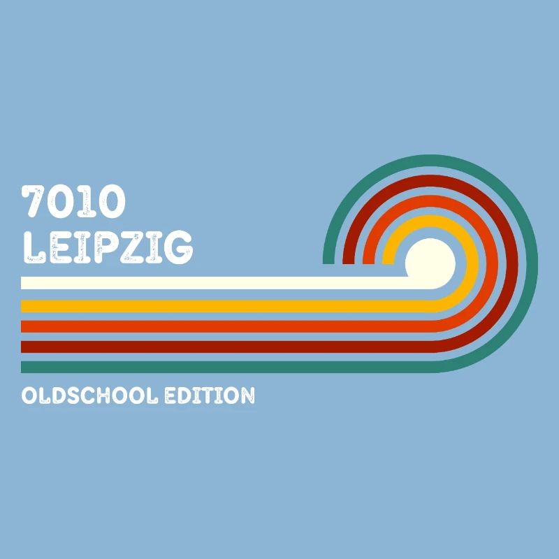 Leipzig Retro Shirt 7010 Postal Code Vintage