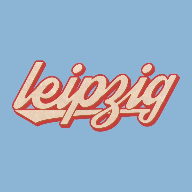 Leipzig Script Vintage Logo
