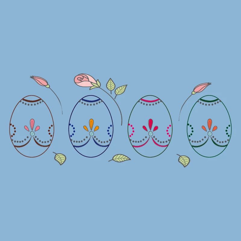 colorful Easter eggs