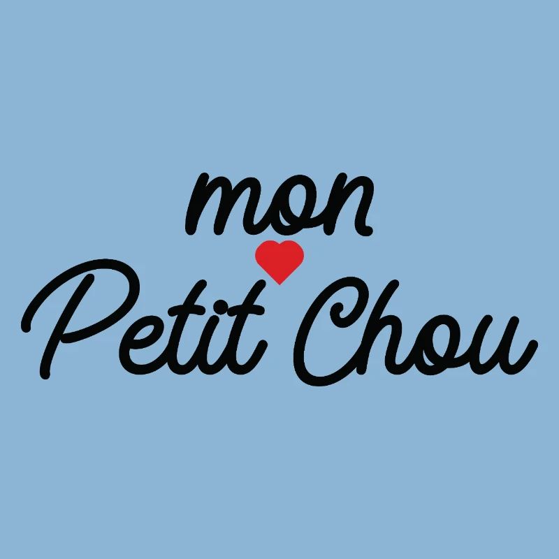 Mon Petit Chou Script Coeur