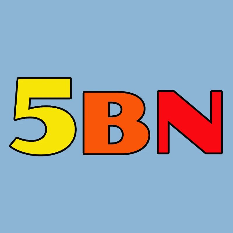 5BN Farbexplosion Blockbuchstaben