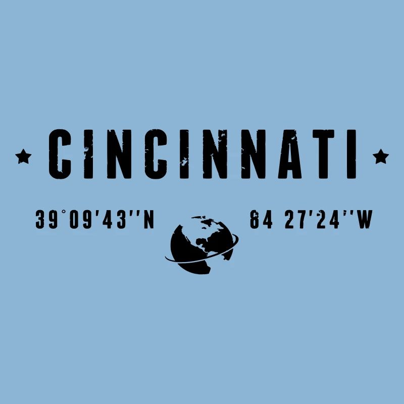 Cincinnati Ohio Coordinates Gps Globe