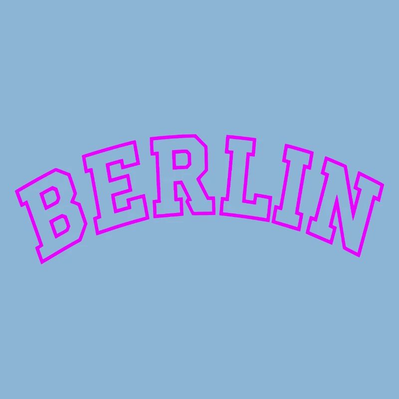 Neon Berlin Bow Typography