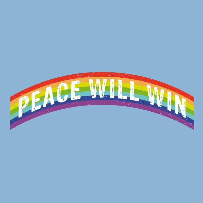 Rainbow Regenbogen Peace will win