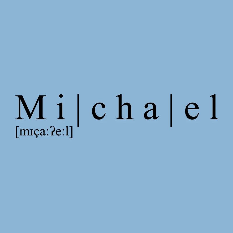Nom : abstrait, typographique, blanc, Michael
