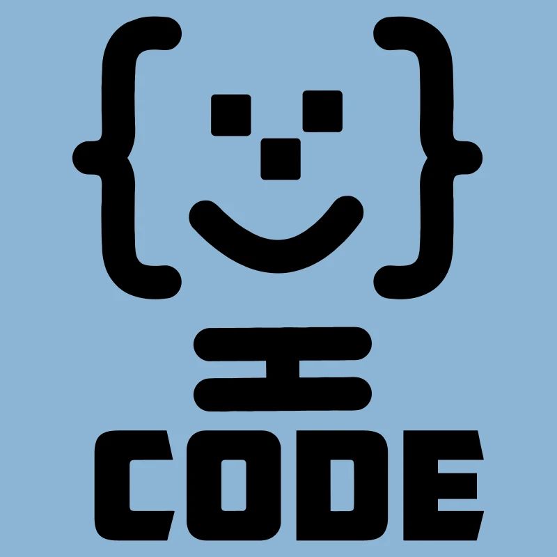 Logo du code du programmeur principal avec texte CODE