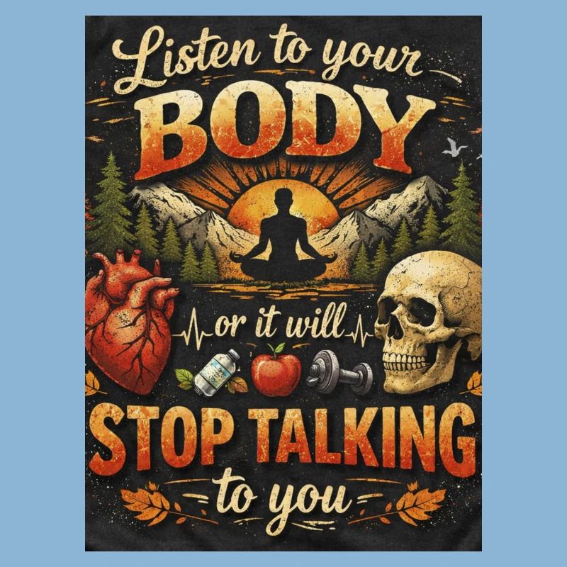 Hör auf deinen Körper oder er spricht