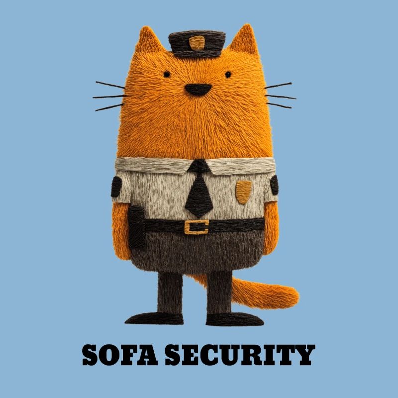 Cat in Security Look - Sofa Security