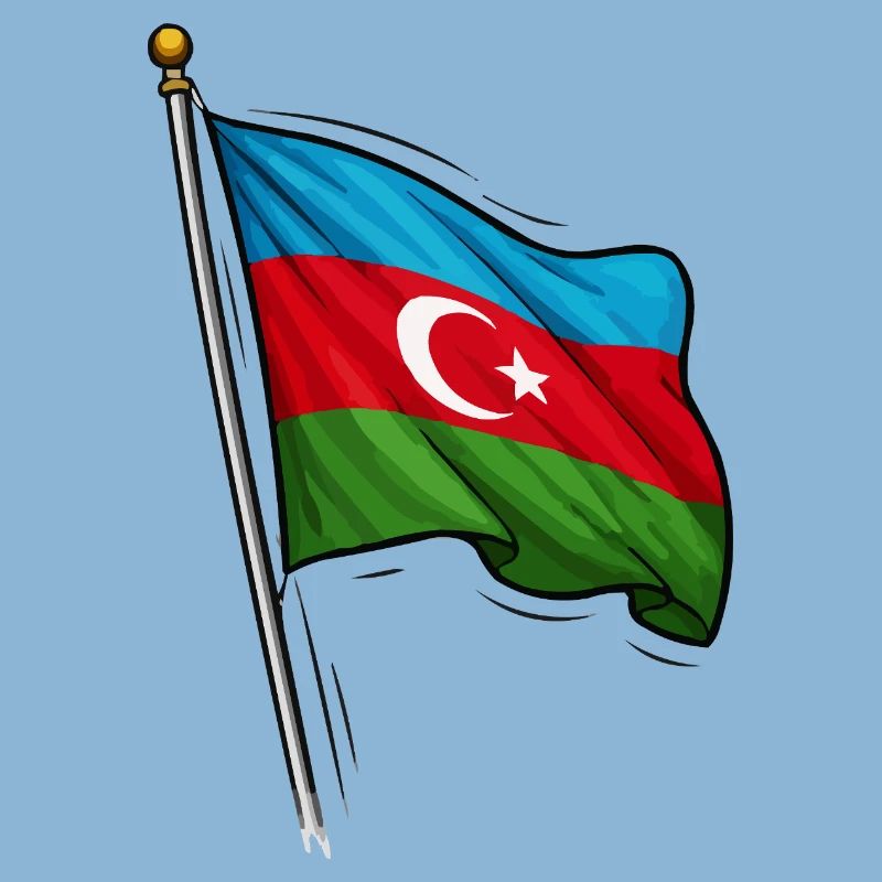 Conception du drapeau de l’Azerbaïdjan