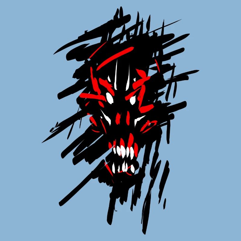 Devil horror graffiti