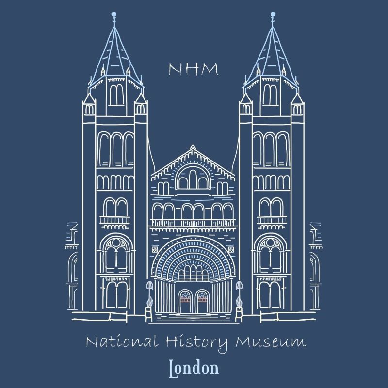 Londres, Musée d’histoire naturelle NHM, Dessin, Royaume-Uni