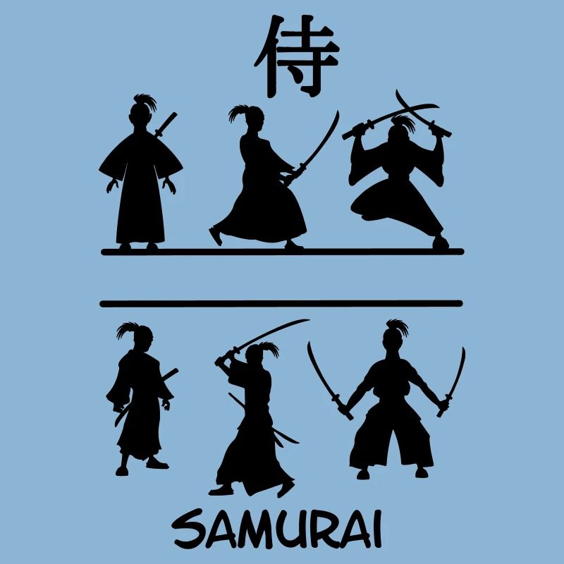 Samurai with swords