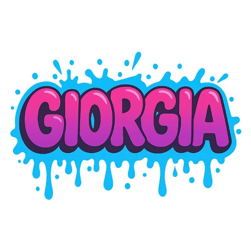 Graffiti Georgia Name Gift Ideal Printable