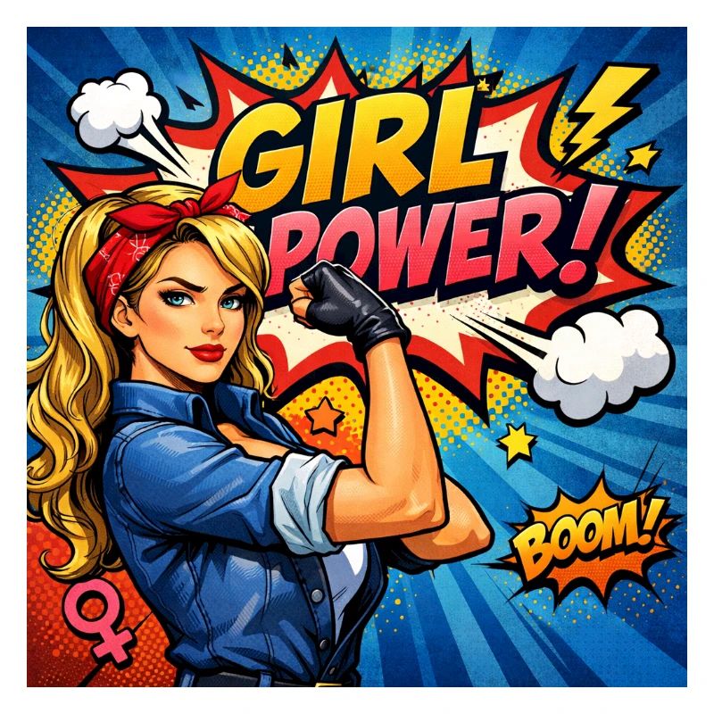 Mädchenkraft Comicheldin