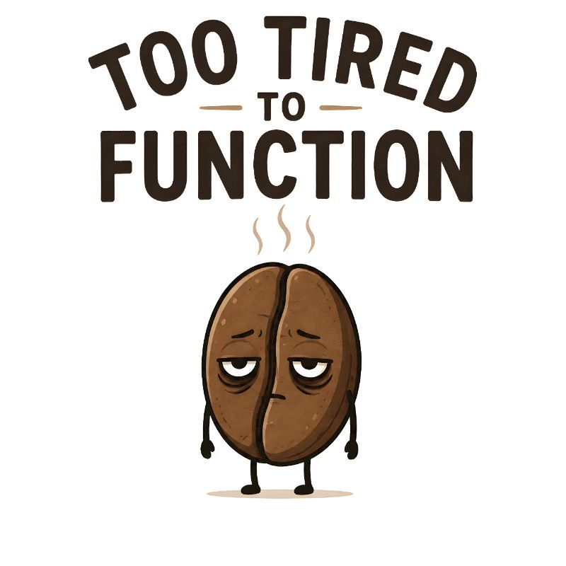 Too tired to function - Cute coffee bean gift idea
