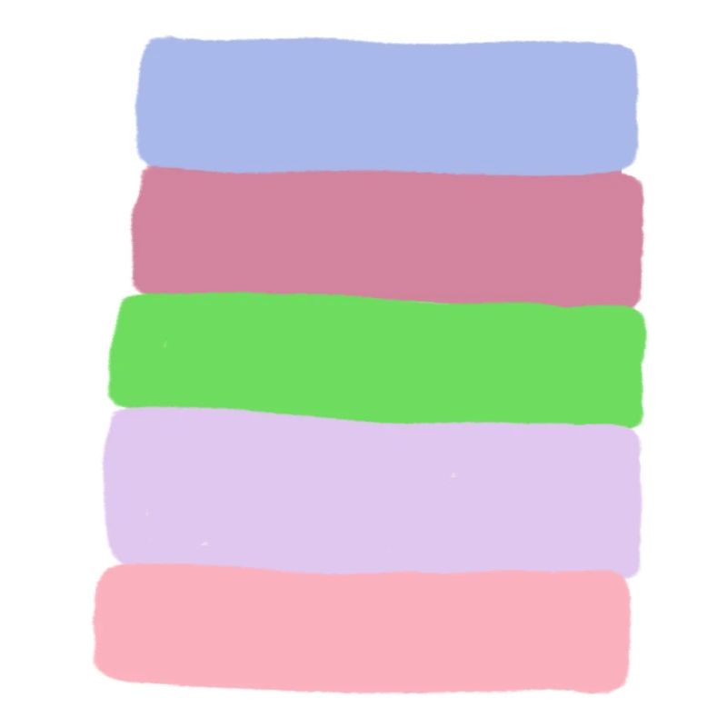 Pastellstreifen-Stack