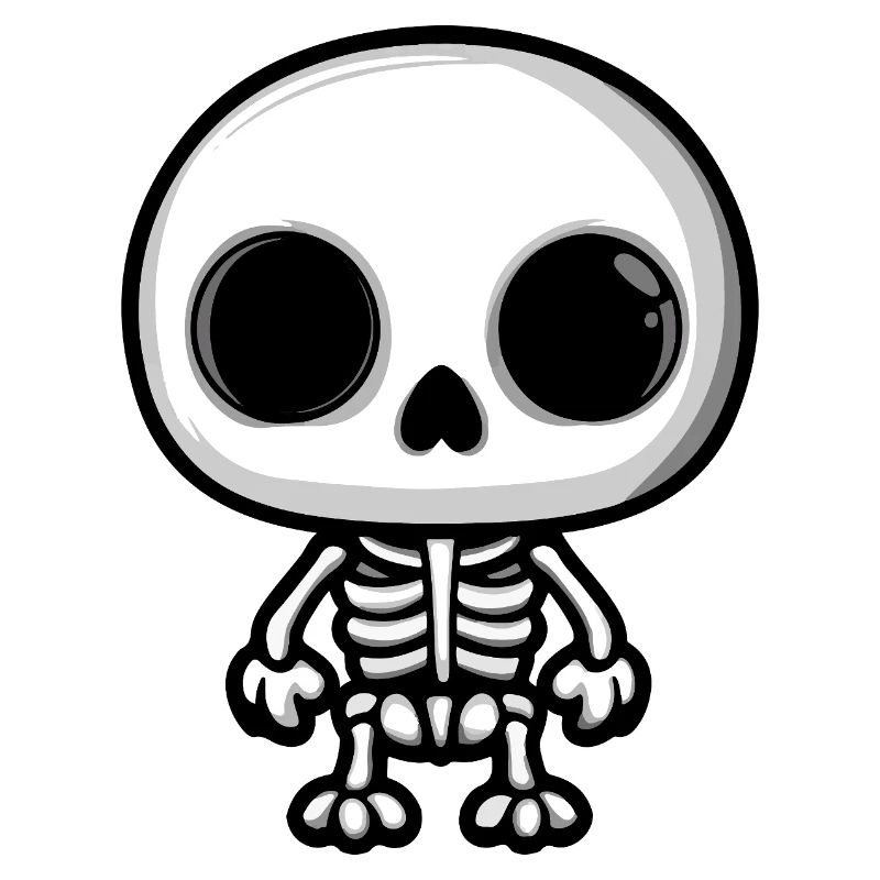 Skeleton Halloween Comic