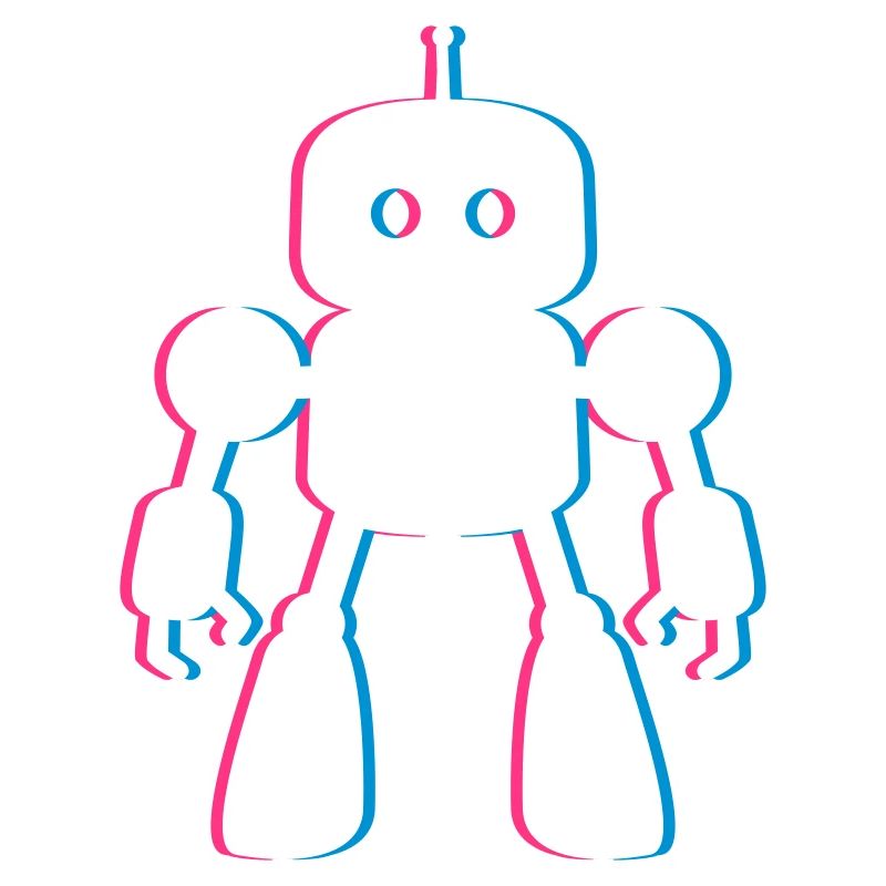Robot 3D Effect – Future Meets AI Design
