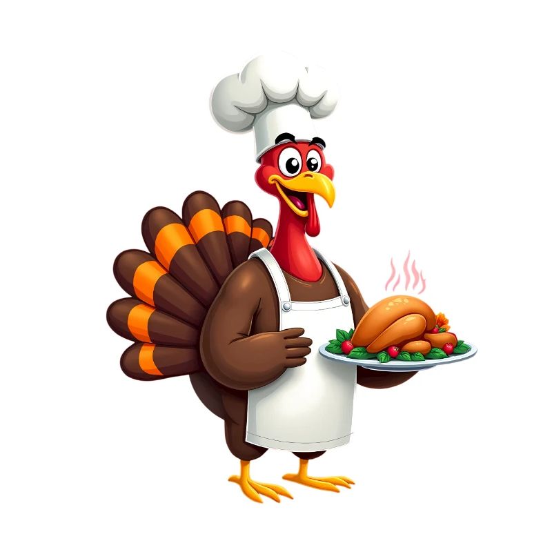 Cuisinier de dinde de Thanksgiving Thanksgiving