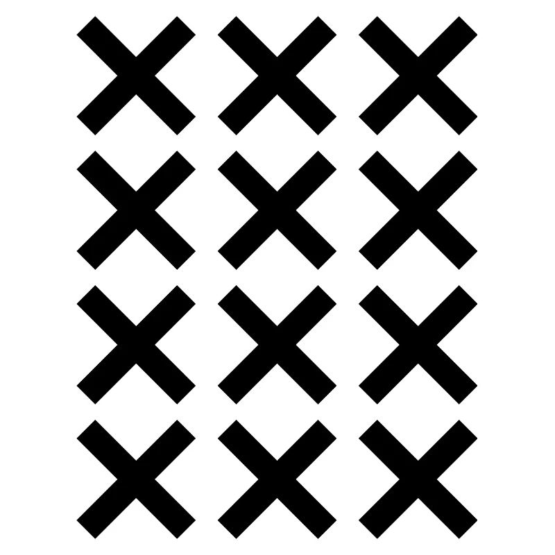 X pattern grid design