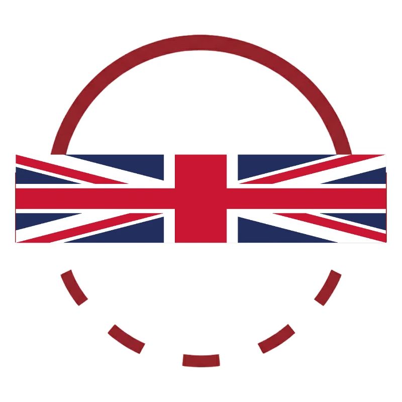 Union Jack Arc Print Badge