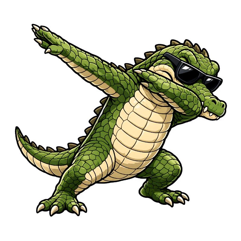 Dabbing Crocodile