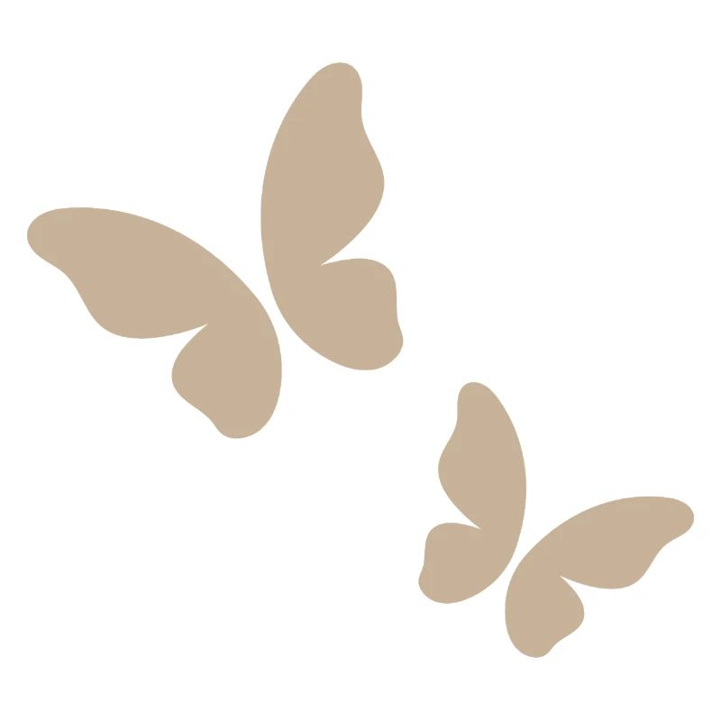 Beige Butterfly Pattern