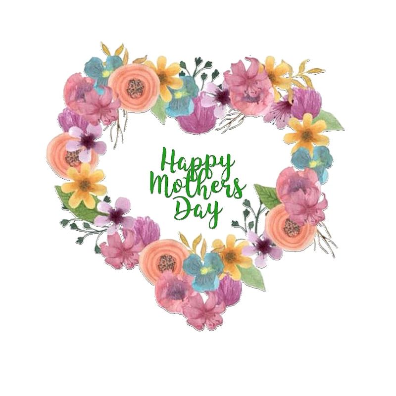 Blumenherz Muttertagsdesign