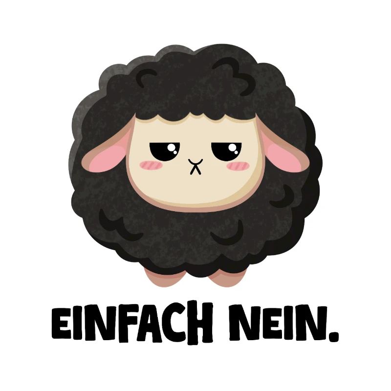 Grumpy Schaf Einfach nein