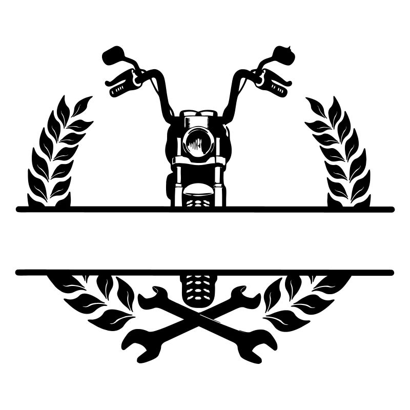 Motorradmechaniker- oder Werkstattlogo