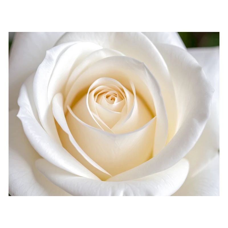 Rose Blanche Épurée pour Impression