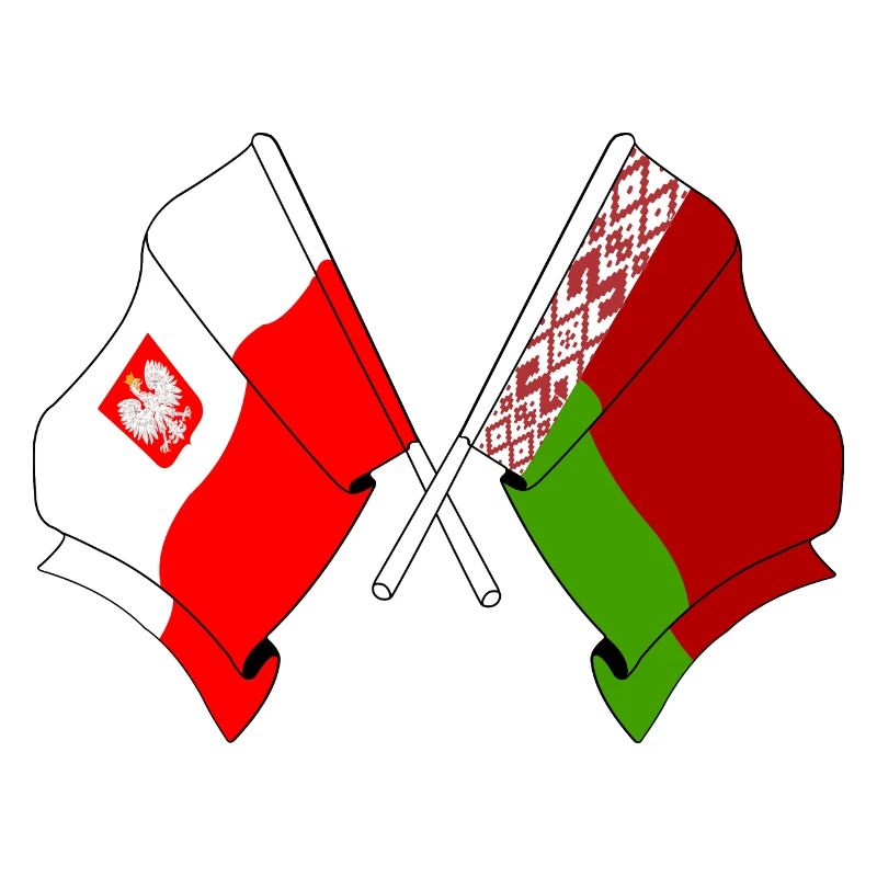 Drapeau de la Pologne, Russie Blanche