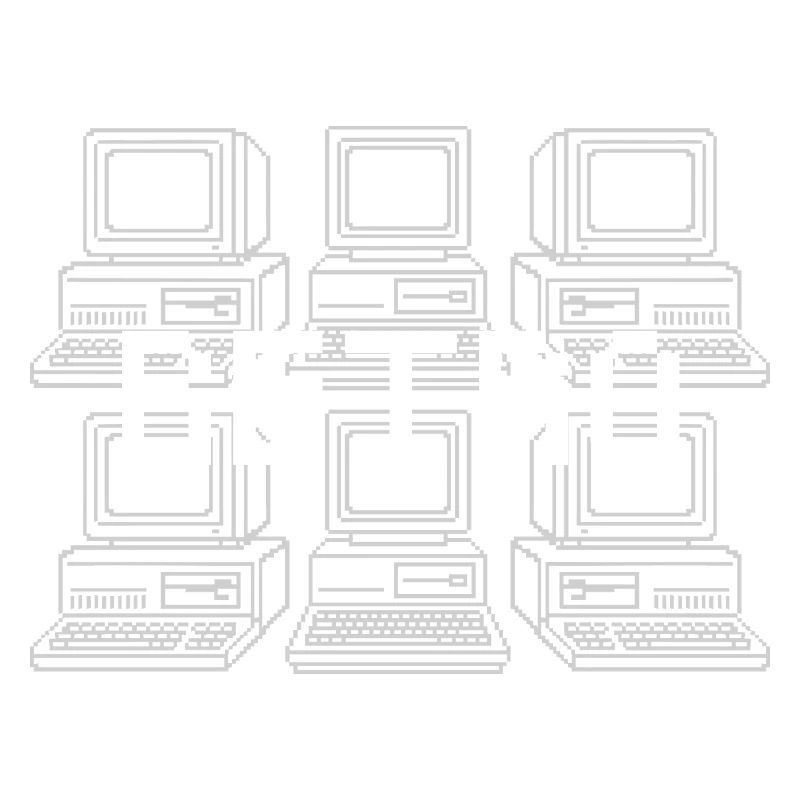 Retro Computer Grid Techno