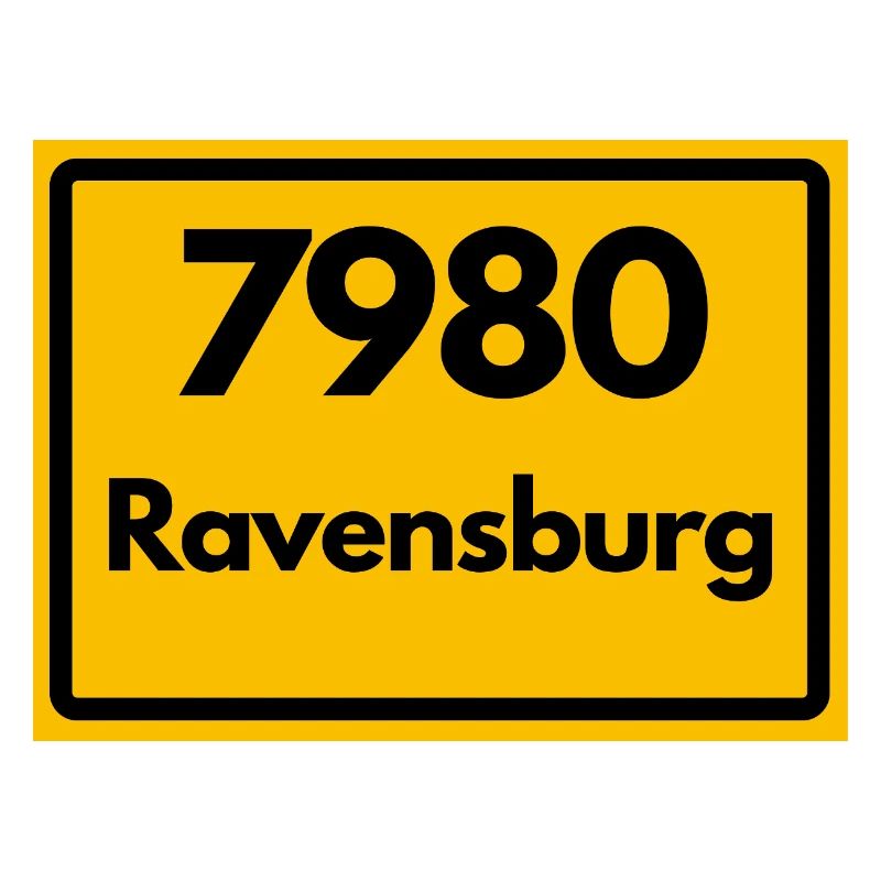 OLD POSTCODE ZIP CODE RETRO 7980 RAVENSBURG HEIMAT