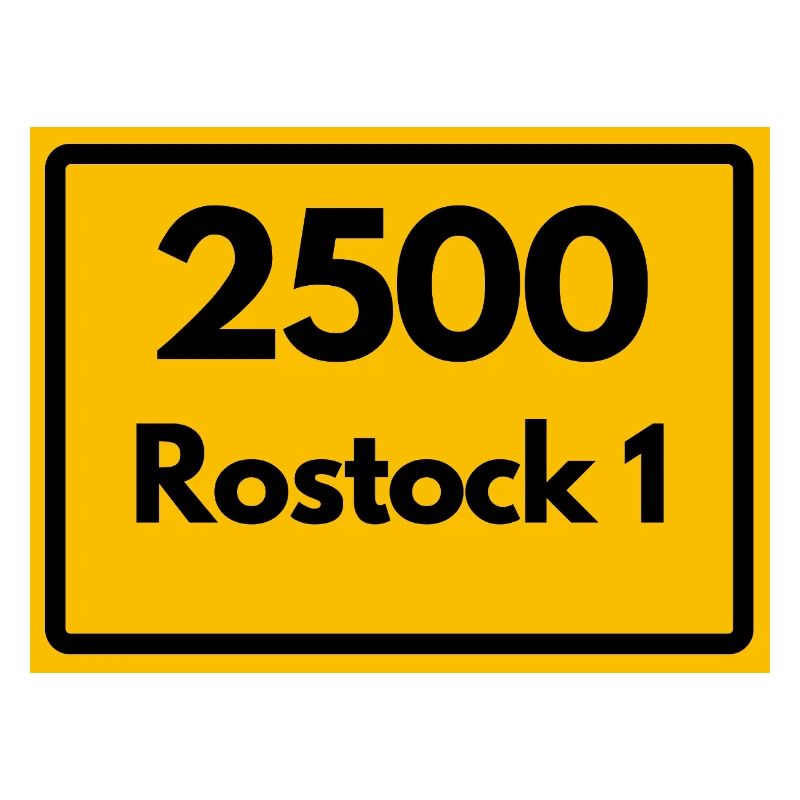 ANCIEN CODE POSTAL RETRO 2500 ROSTOCK 1 HEIMAT