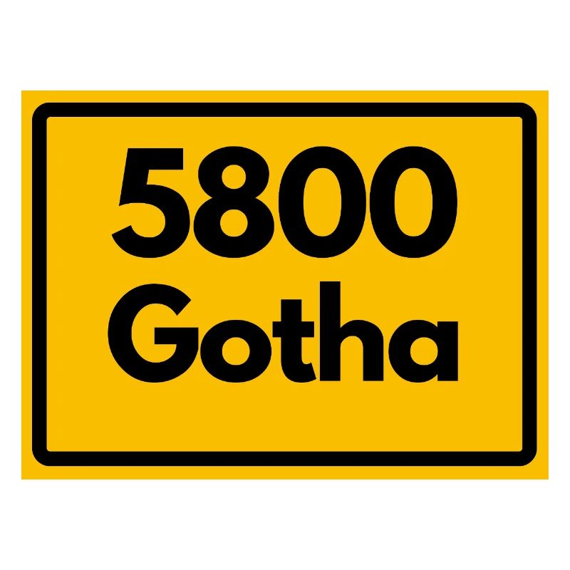 ANCIEN CODE POSTAL 5800 GOTHA HEIMATSTOLZ ORIGINAL