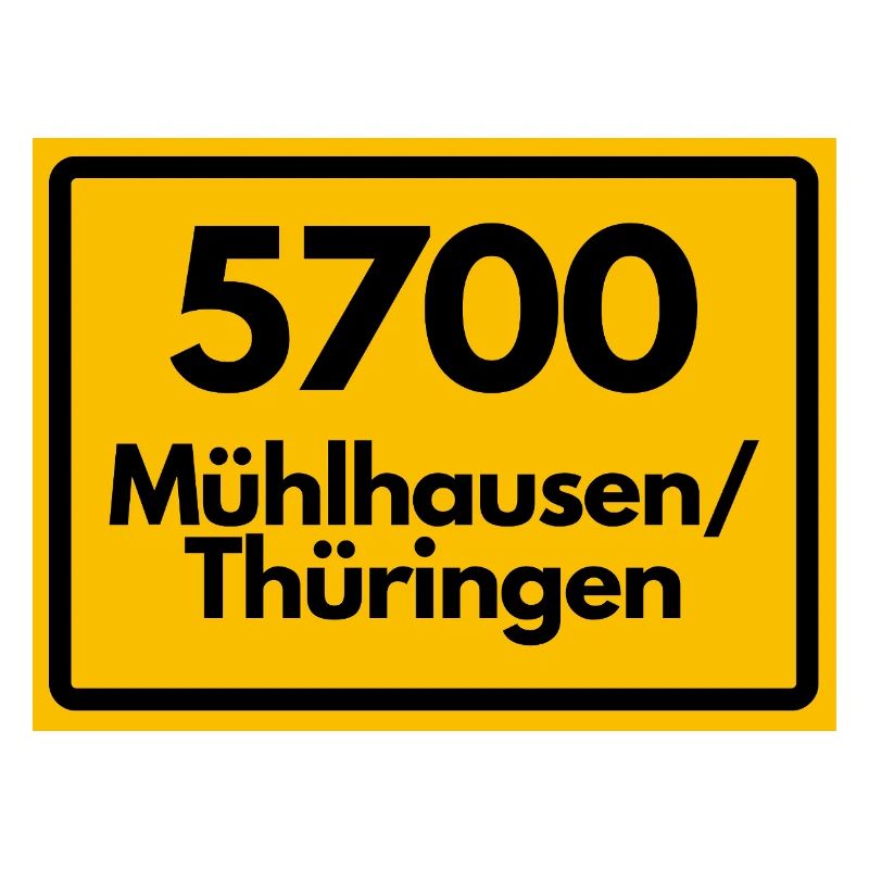 ANCIEN CODI POSTAL 5700 MÜHLHAUSEN THURINGIA