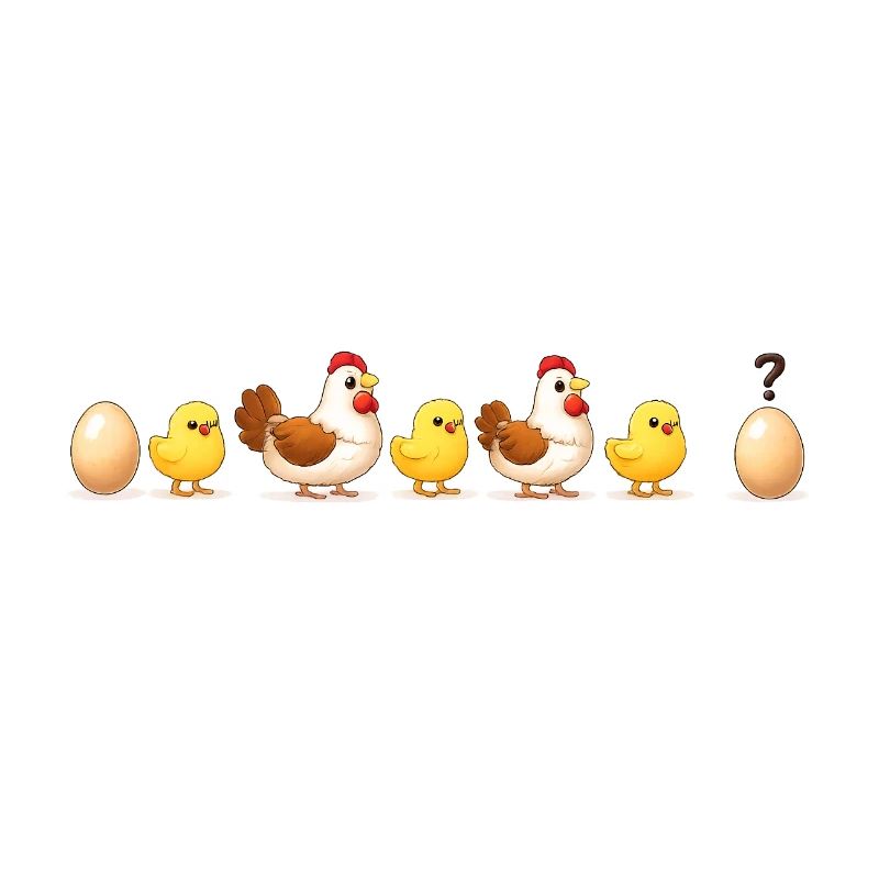 Evolution oeuf poussin poule darwin