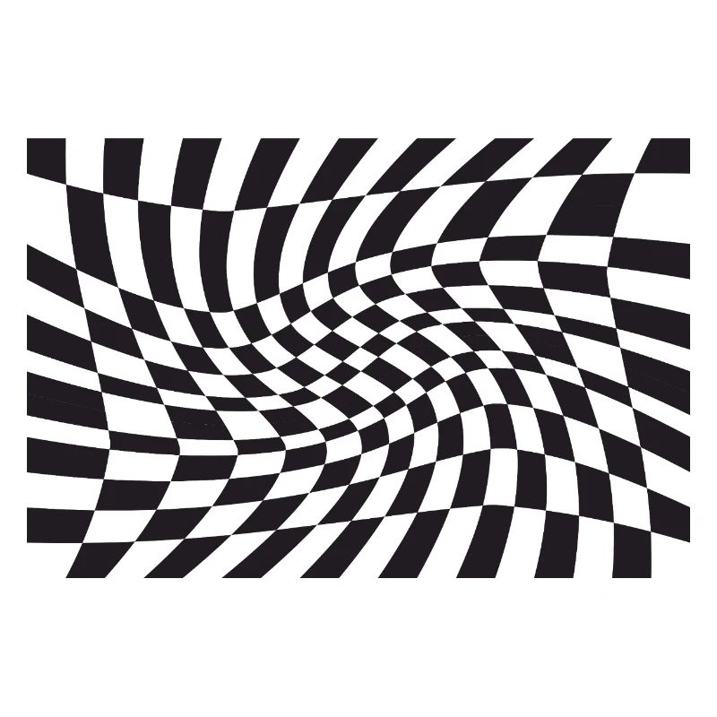 Spirale optique à checker déformé