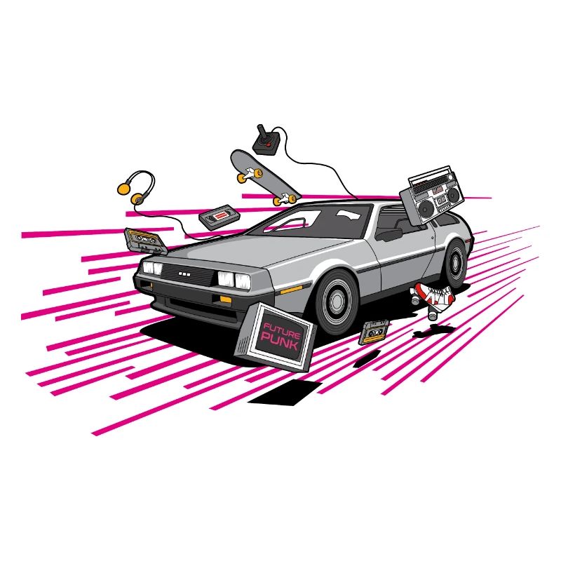 Delorean Future Punk Oldtimer Youngtimer Retro 80s