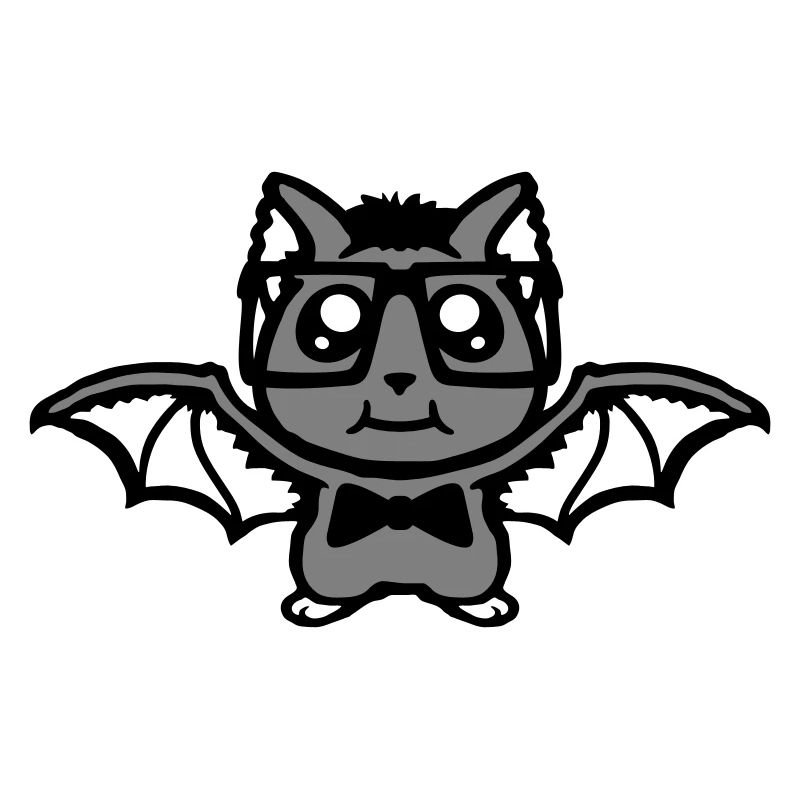 Cute Nerd Bat Glasses Bow Tie Halloween Geek
