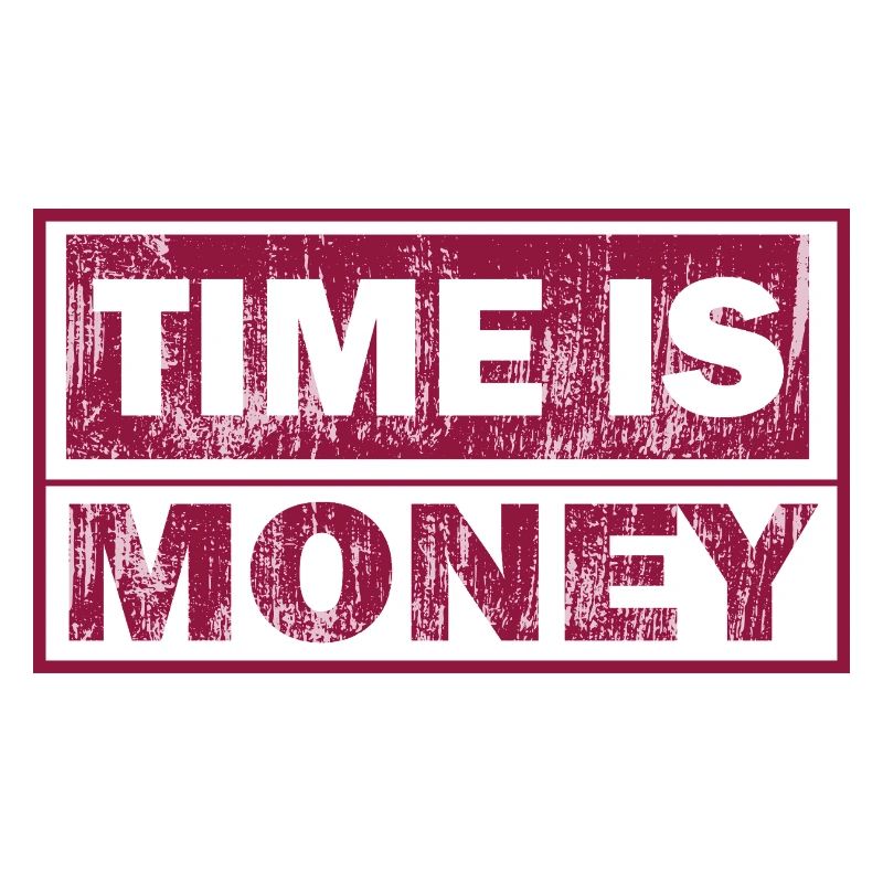 Le temps, c’est de l’argent Typographie solide