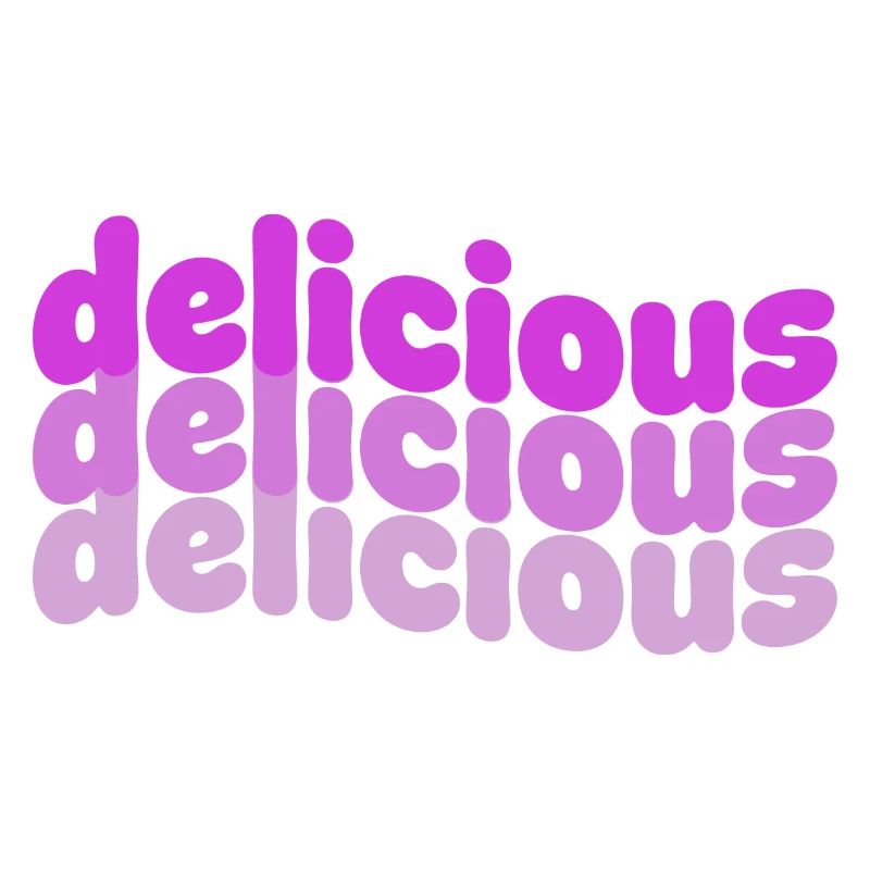 Delicious Typo Gradient Pattern