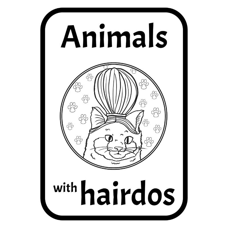 Chat avec coiffure