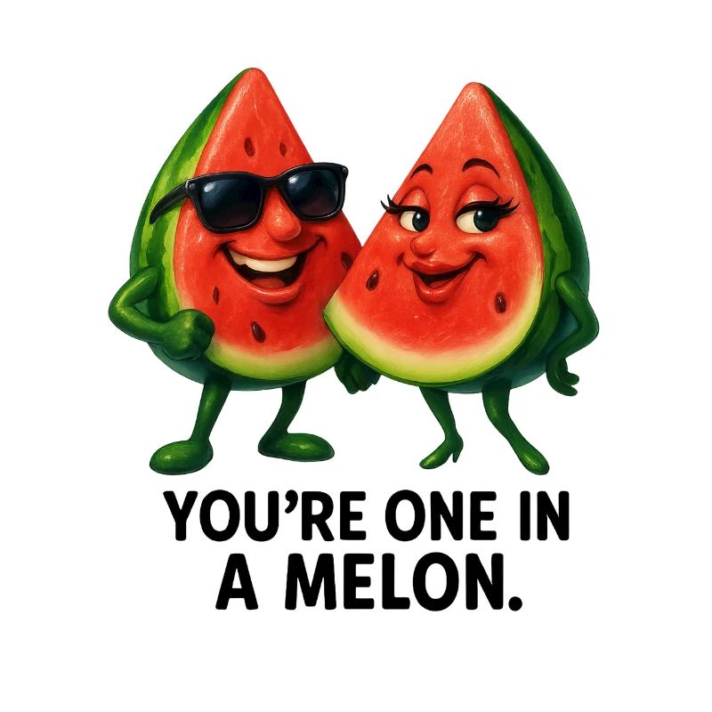 Un dans un duo melon